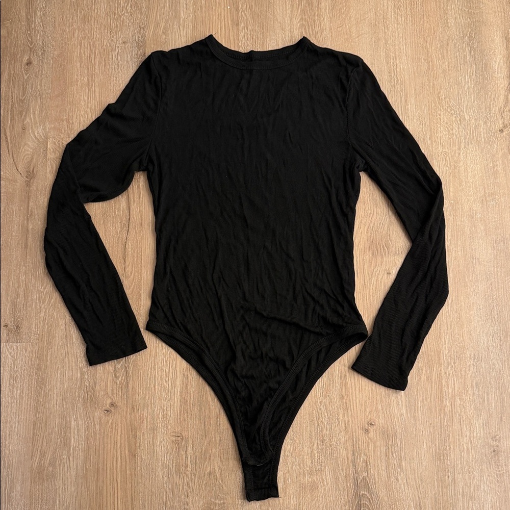 Black Long Sleeve Bodysuit